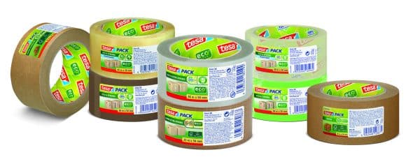 Eco & Strong pakkausteippi 50mm x 66m, kirkas, 100% uusiomuovista - TESA® 58153 - Image 4